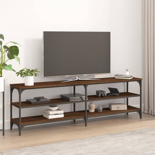 Mobile Porta TV Rovere Marrone 160x30x50 cm Legno Multistrato