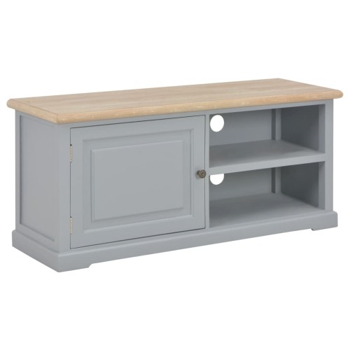 Mobile Porta TV Grigio 90x30x40 cm in Legno