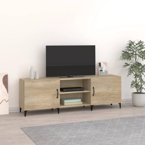 Mobile Porta TV Rovere Sonoma 150x30x50 cm in Legno Multistrato