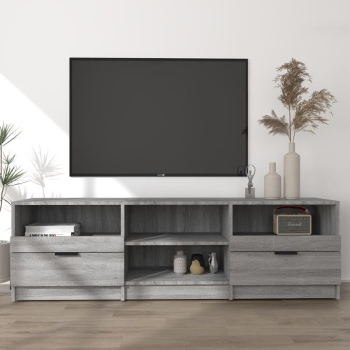 Mobile TV Grigio Sonoma 150x33,5x45 cm in Legno Ingegnerizzato