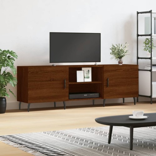 Mobile Porta TV Rovere Marrone 150x30x50cm in Legno Multistrato