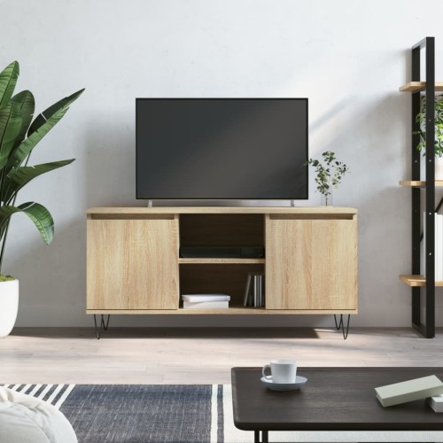 Mobile Porta TV Rovere Sonoma 104x35x50 cm in Legno Multistrato