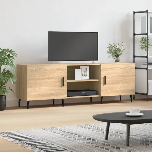 Mobile Porta TV Rovere Sonoma 150x30x50 cm in Legno Multistrato