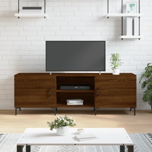 Mobile Porta TV Rovere Marrone 150x30x50cm in Legno Multistrato