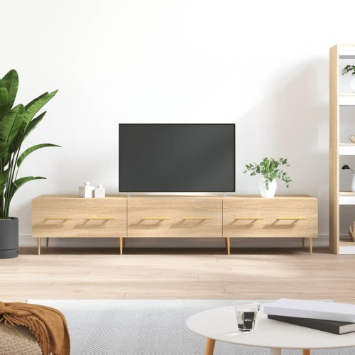 Mobile Porta TV Rovere Sonoma 150x36x30 cm in Legno Multistrato