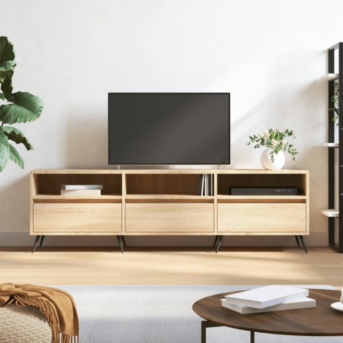 Mobile Porta TV Rovere Sonoma 150x30x44,5 cm Legno Multistrato