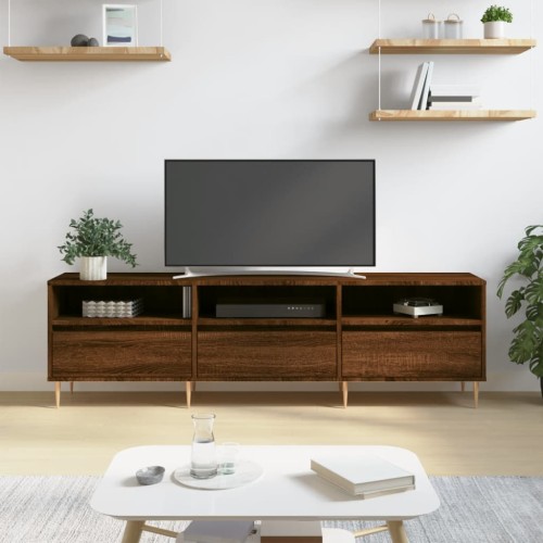 Mobile Porta TV Rovere Marrone 150x30x44,5 cm Legno Multistrato