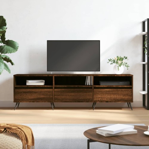 Mobile Porta TV Rovere Marrone 150x30x44,5 cm Legno Multistrato