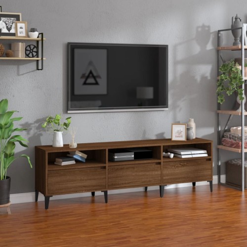 Mobile Porta TV Rovere Marrone 150x30x44,5 cm Legno Multistrato