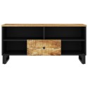 Mobile TV 100x33x46cm Legno Massello Mango e Legno Multistrato