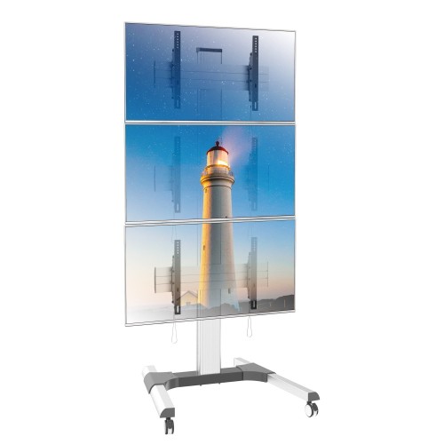 Carrello per VideoWall per 3 monitor Wally-3