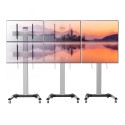 Carrello per VideoWall per 6 monitor Wally-6