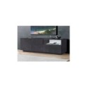 Madia porta TV design moderno Annabel 2A/1C/1V Slate