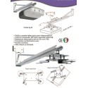 Staffa telescopica a parete per proiettori Tilden