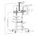 Piedistallo TV con ruote regolabile da 60" a 100" Gherrid