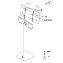 Supporto a pavimento porta TV con VESA fino a 600x400 Morris1