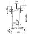 Carrello porta TV per LCD da 52 a 110 pollici Garland