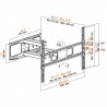 Braccio per TV da 37 a 70 pollici Extend4