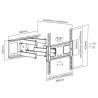 Staffa per TV parete da 32 a 55 pollici Brax6